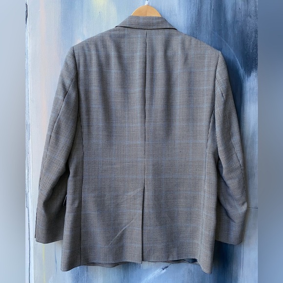 Vintage BROOKS BROTHERS Explorer Regent Fit Blazer Houndstooth Wool Size 42S - Picture 2 of 7